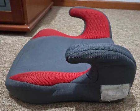 ASSENTO DE ELEVAÇÃO PARA CARRO VERMELHO E CINZA -lenox - Foto 3
