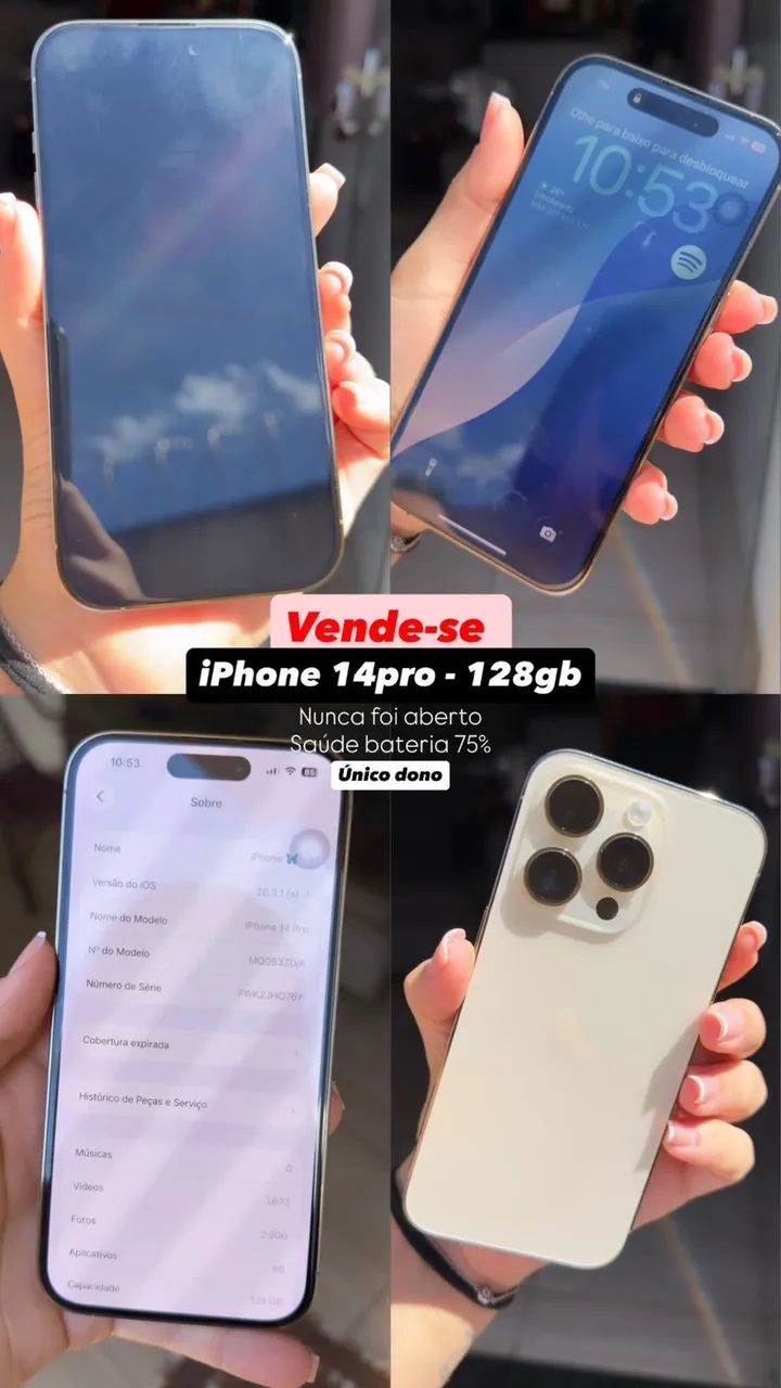 IPHONE 14 PRO 128GB - Celulares e Smartphones - Jardim Europa