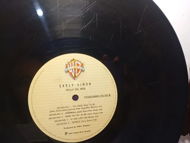 Disco de vinil lp Carly Simon "Hello Big Man" - Foto 4
