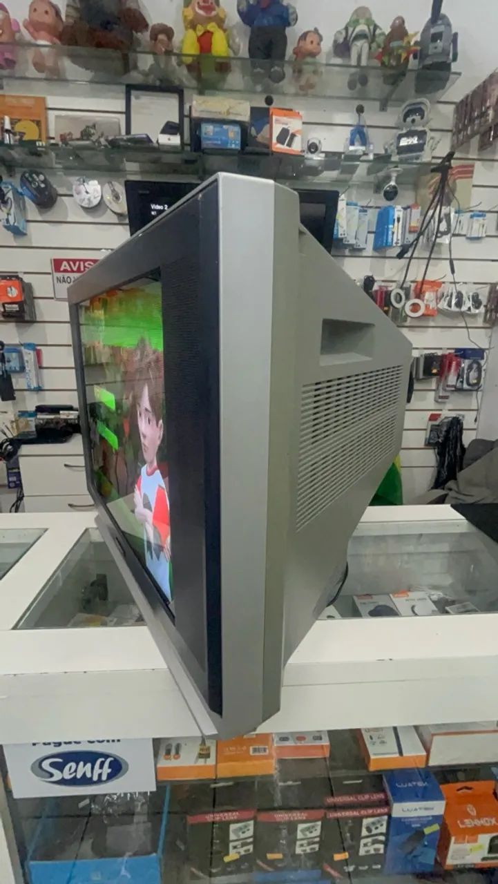 Tv crt tubo Toshiba face 21 polegadas av e vídeo componente  - Foto 5