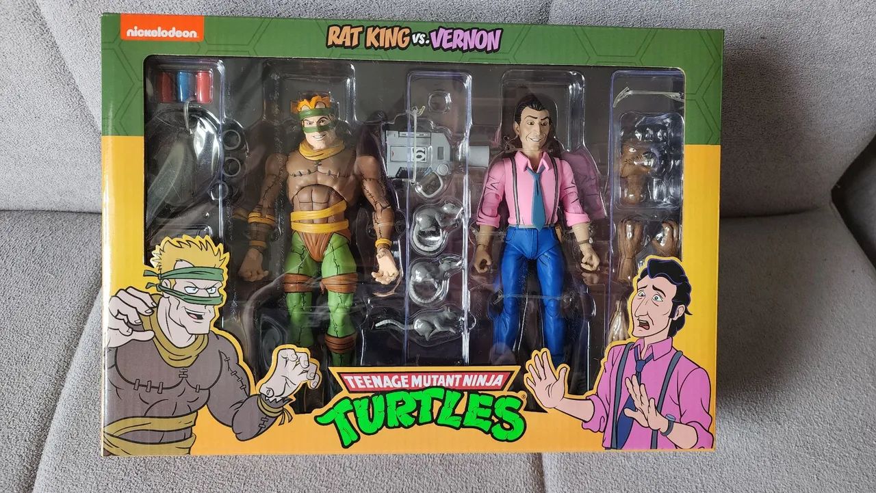 Teenage Mutant Ninja Turtles NECA Rat King vs Vernon - Lacrado