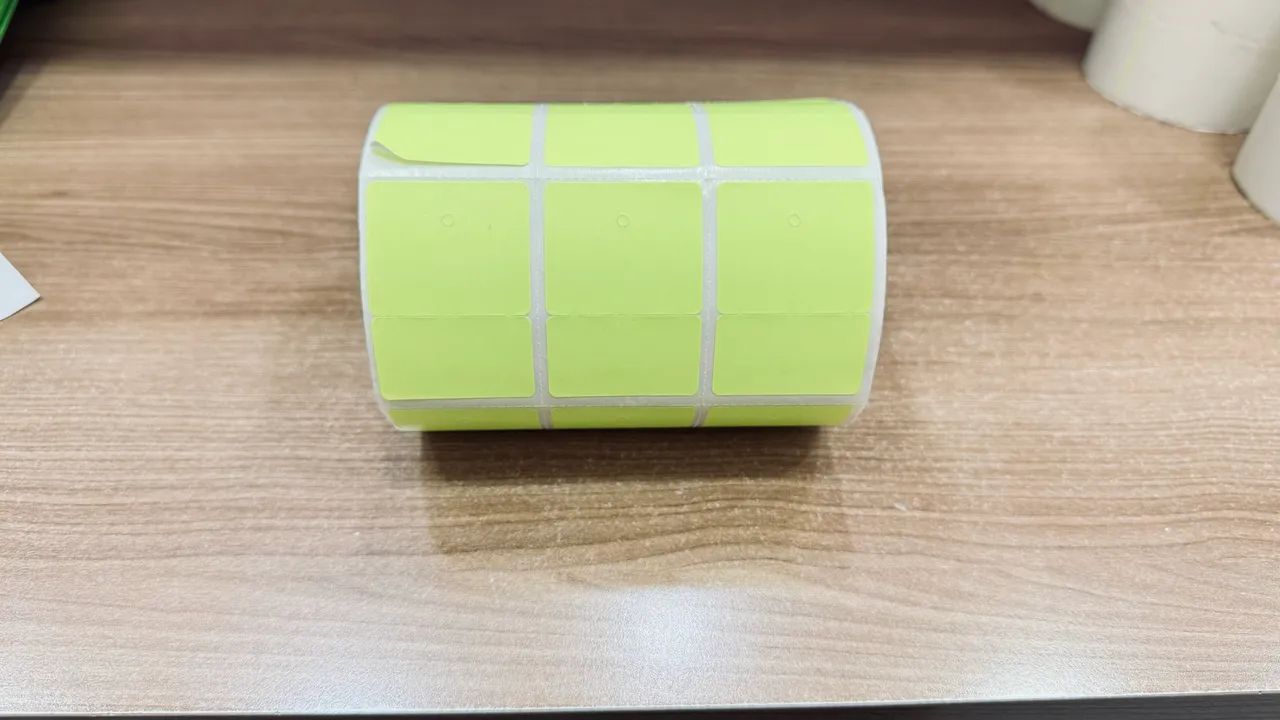 Bobina para preço bipartida fluorescente 