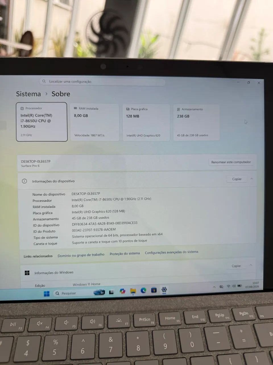 Notebook Surface pro 6  - Foto 5
