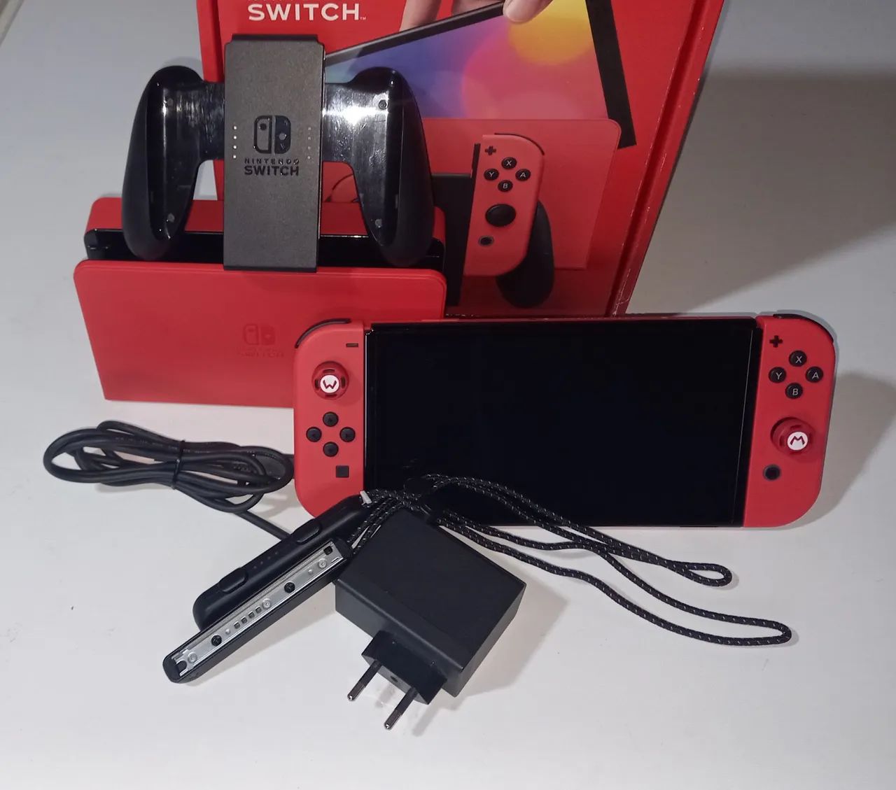 Nintendo switch OLED edição Mario com defeitor 