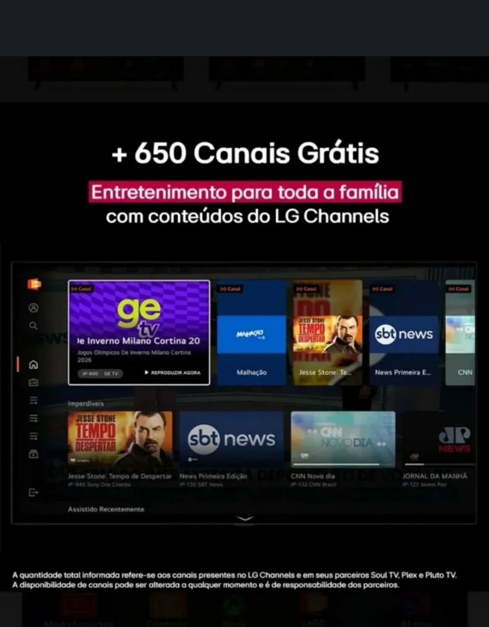 Smart TV 4K 50" LG QNED73 - Foto 5