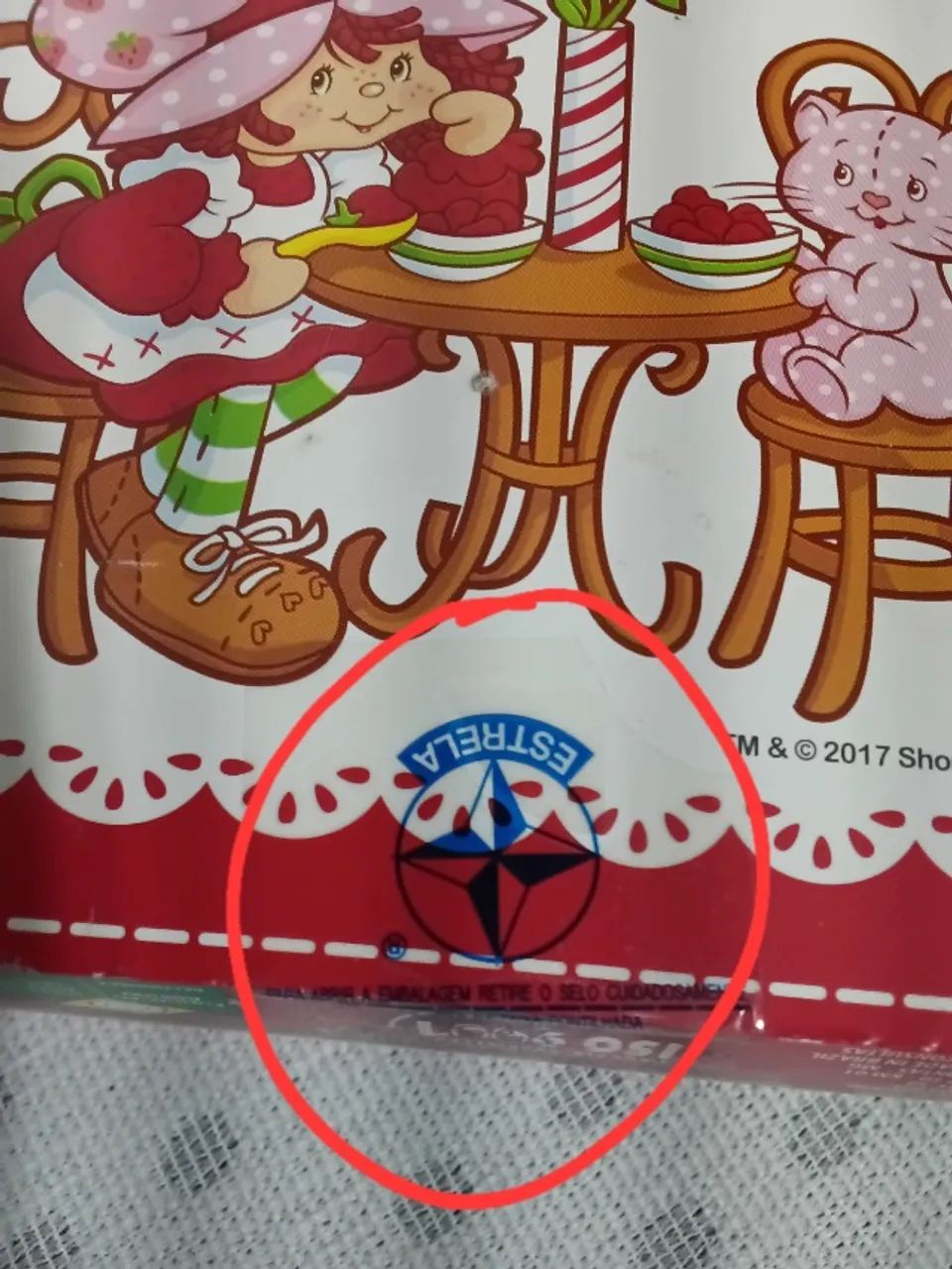 Caixa vazia da boneca Moranguinho - Original - Estrela - Foto 4