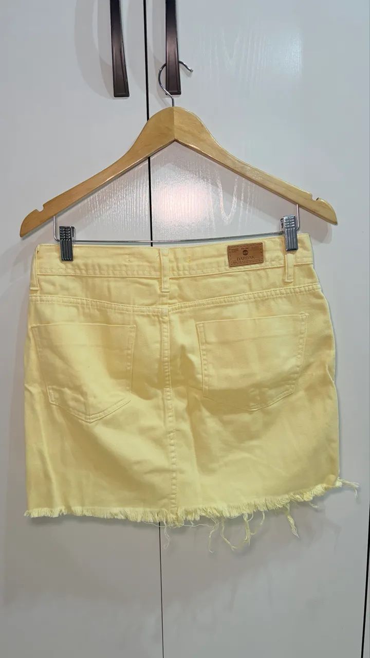 Saia jeans amarela - Foto 2
