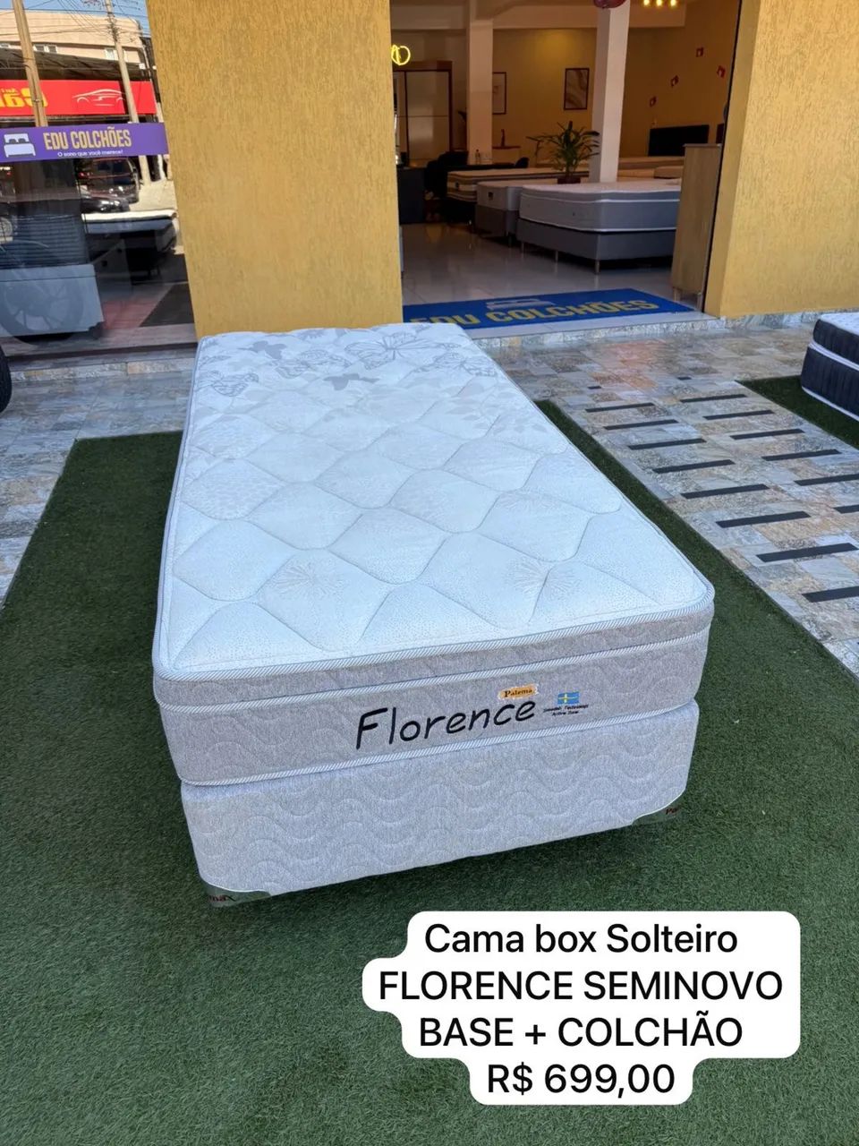 Cama de Solteiro com colchão Solteiro - Entrego! 