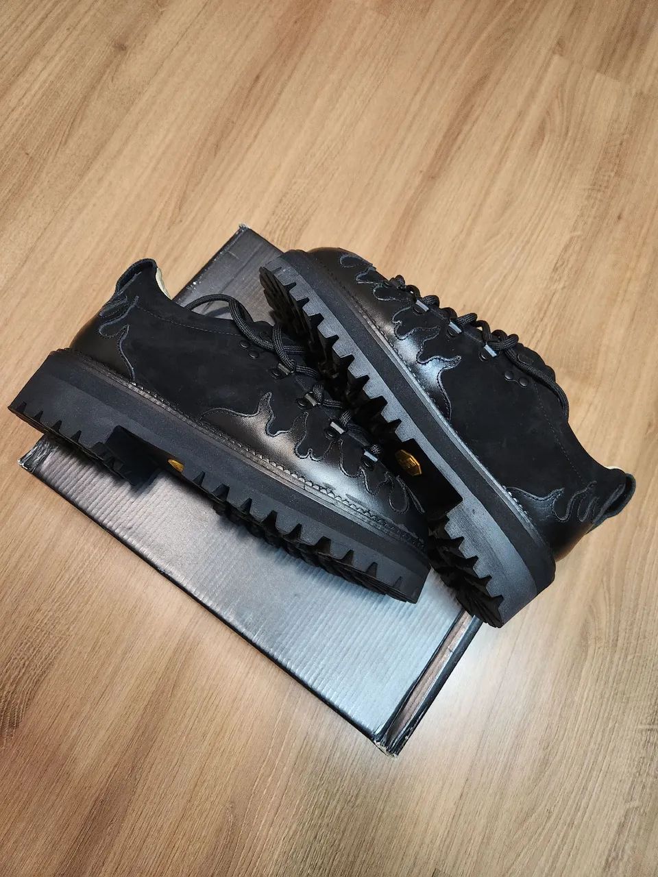 Viga x Guadalupe Hicking Boots Flames All Black - Foto 2