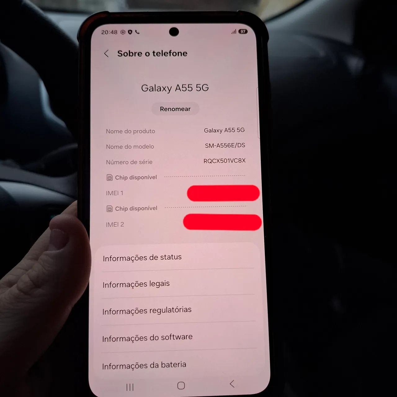 Samsung Galaxy A55 5G IMPECÁVEL - com capinha e película - Foto 3