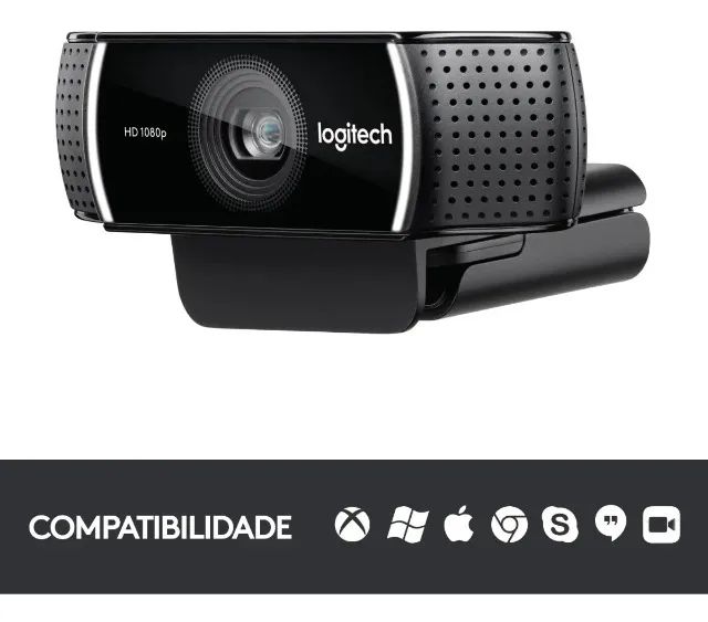Webcam Logitech C922 com tripé e excelente qualidade de imagem Últimas unidades  - Foto 3