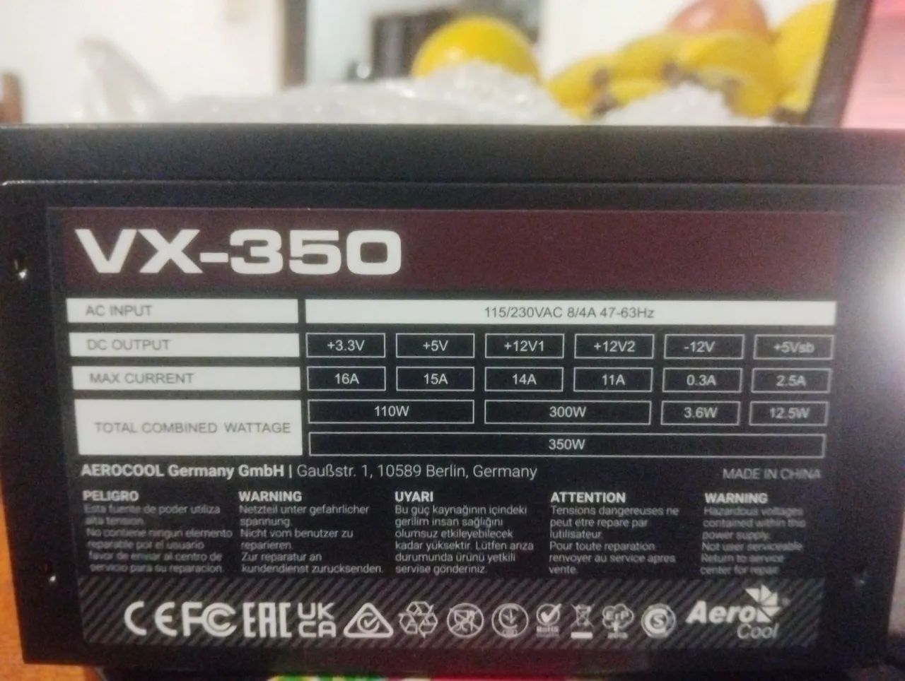 Fonte VX-350 Bivolt 