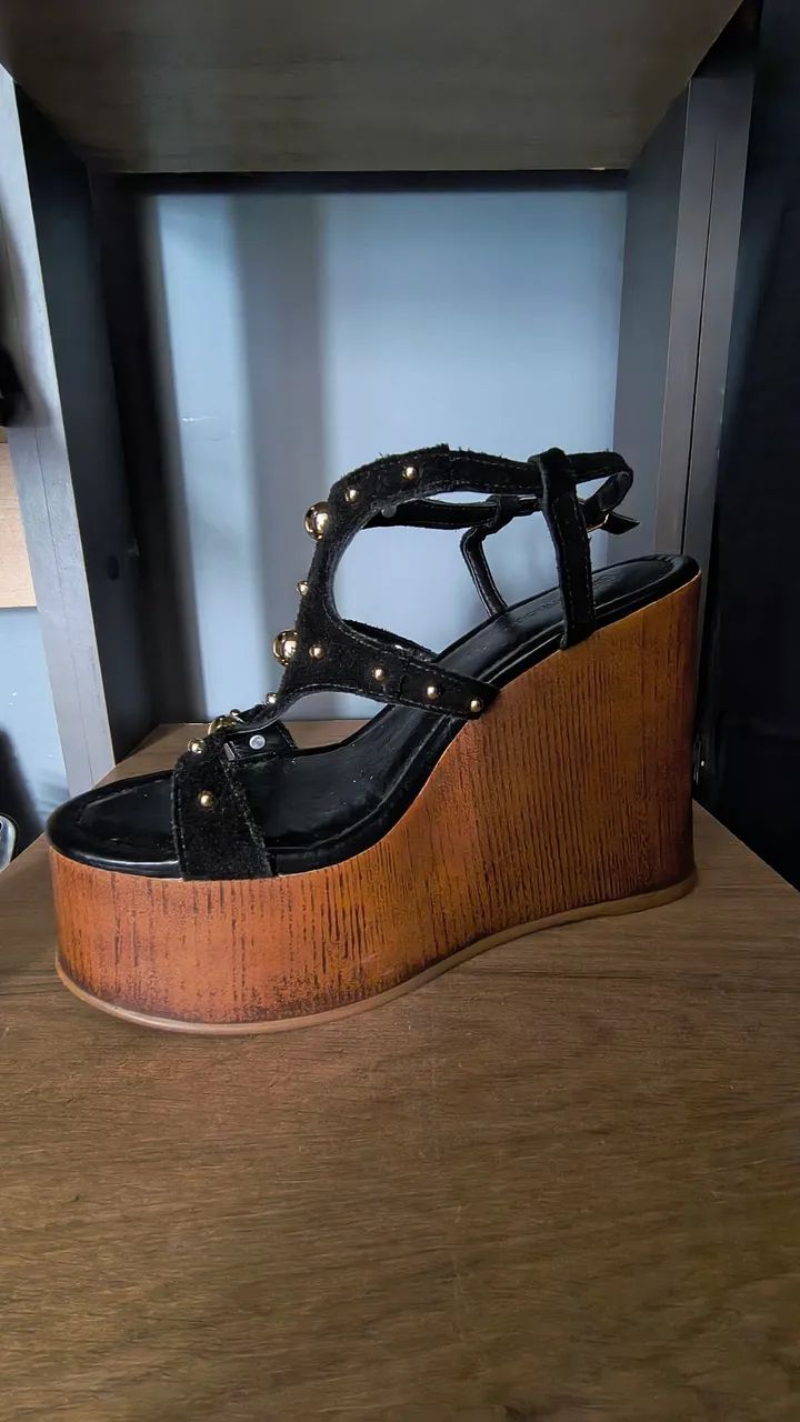 Sandália plataforma flatform Boho - Foto 5