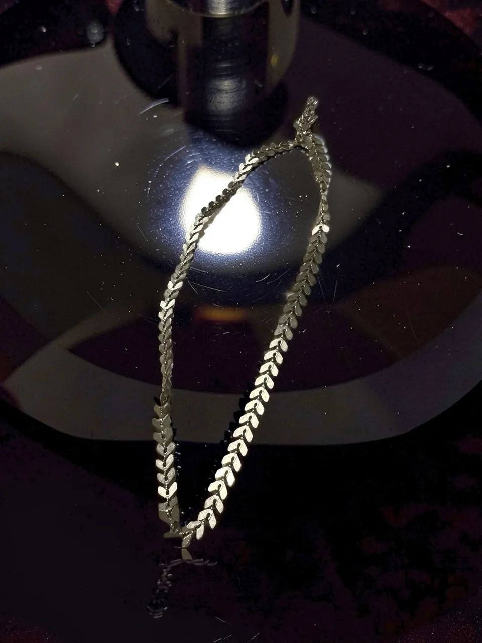 Colar escama de peixe banho de ouro  - Foto 2