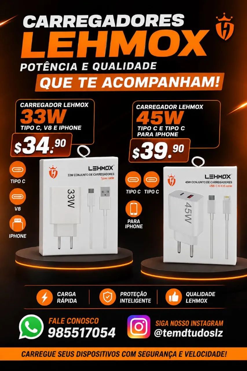 Carregador pra celular 