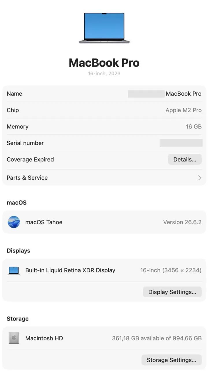 MacBook Pro 16" 2023 - Foto 5