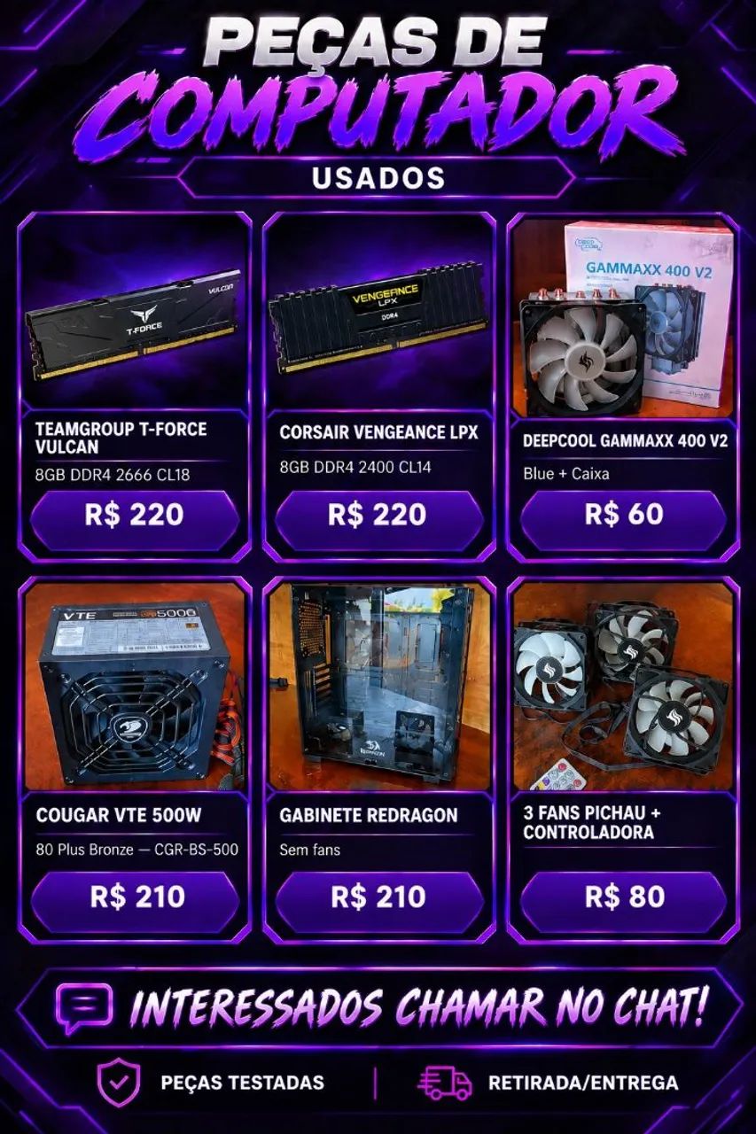 Peças para Computador