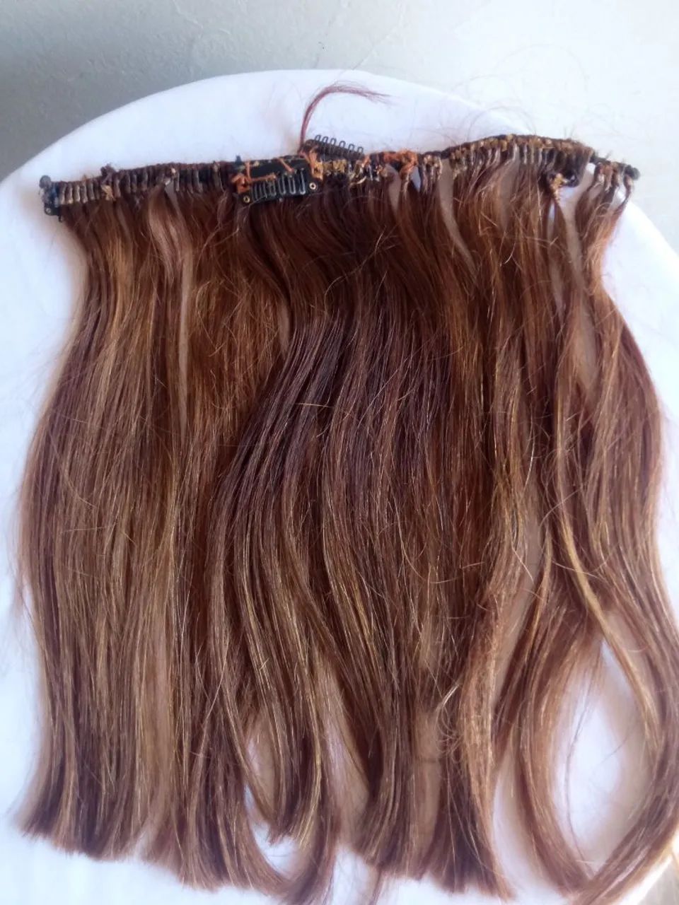 Cabelo himano 30 cm, 2 telas