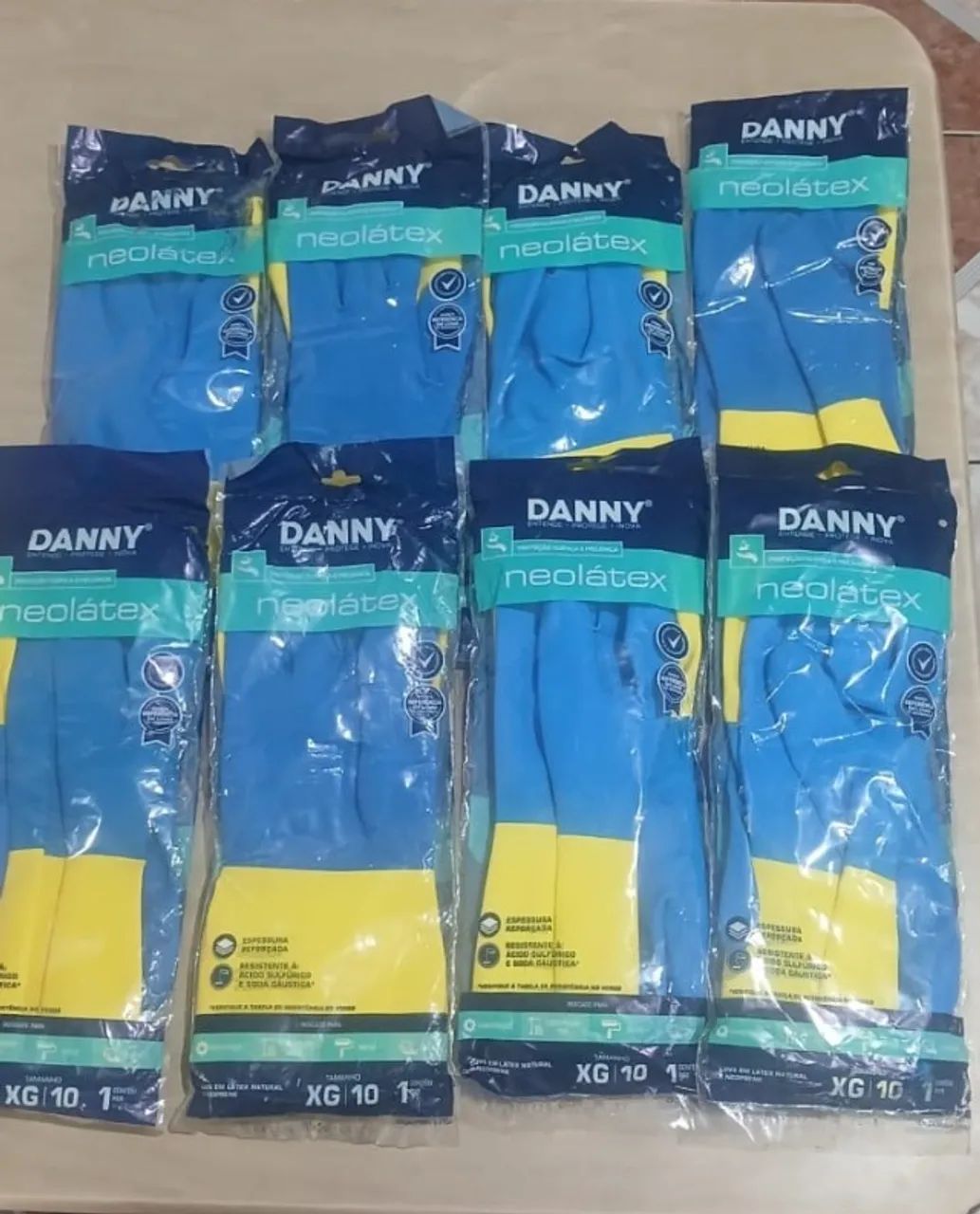 Luvas DANNY Neolátex XG 10 + Creme Luvex 200g - Foto 2