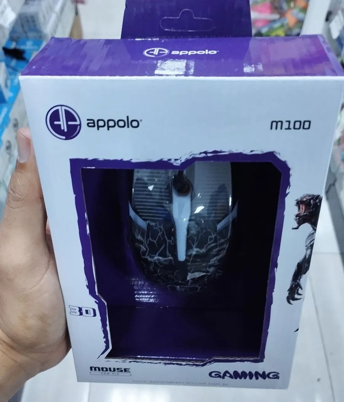 Mouse com fio gaming m100 LED - Foto 5