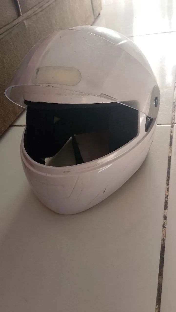 Kit com 2 capacete e luva manga rede - Foto 2