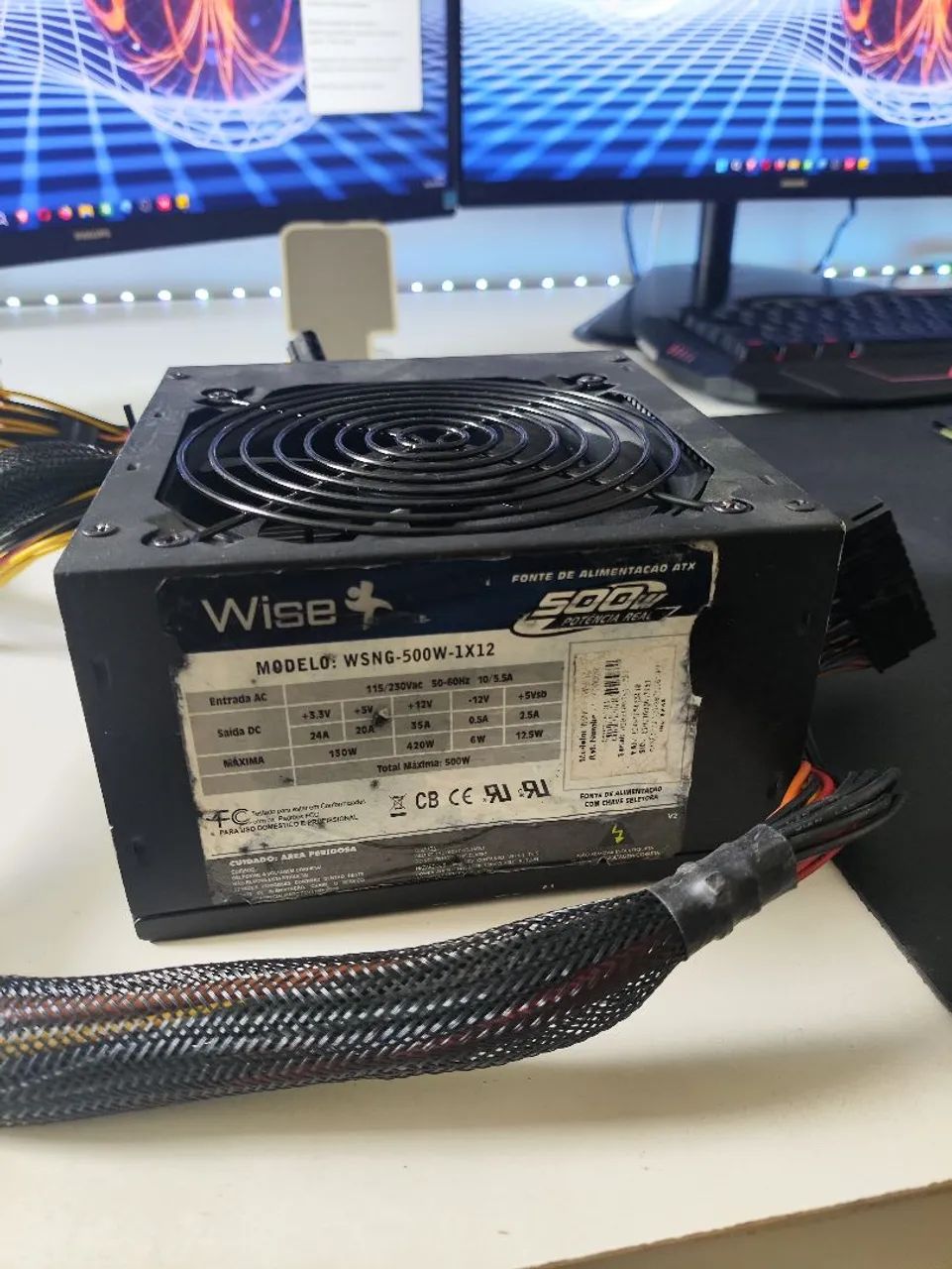 Fonte Wise 500W - Com Conector PCIe 8 Pinos