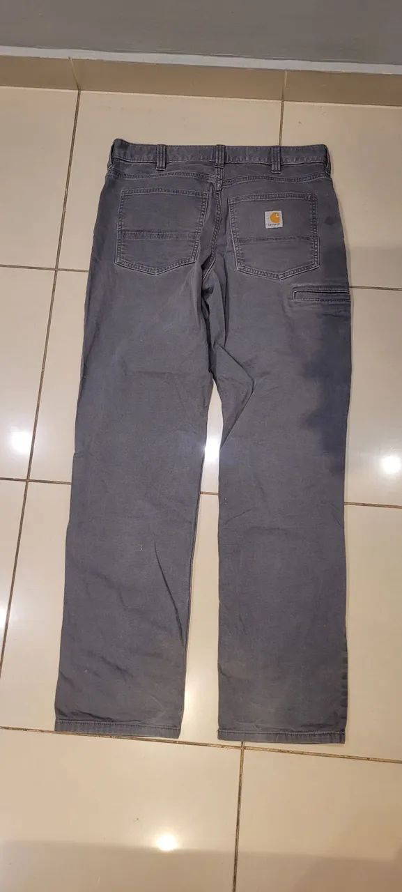 Calça carhartt relaxed fit cinza - Foto 2