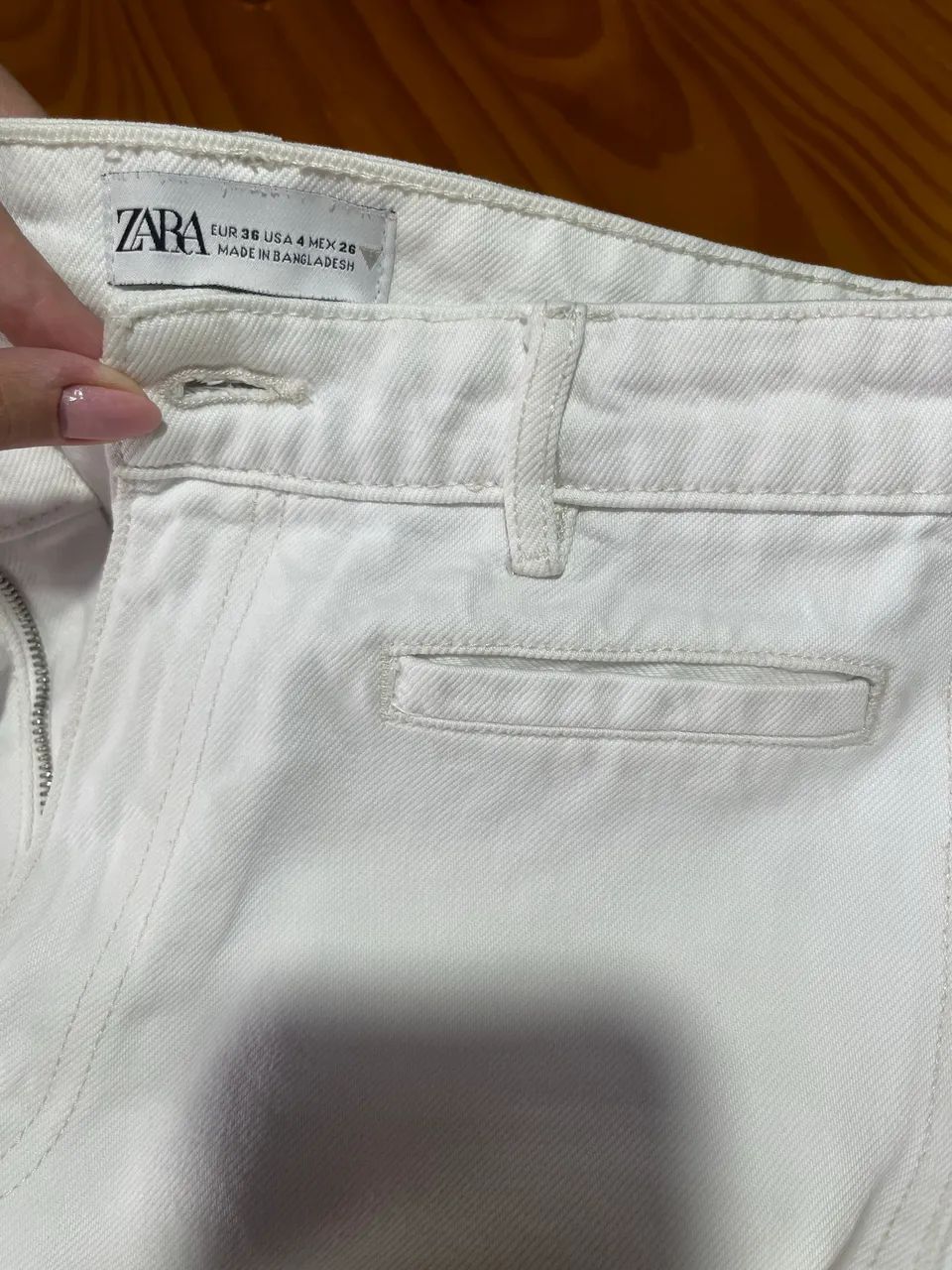 Calca jeans branca Zara - Foto 3