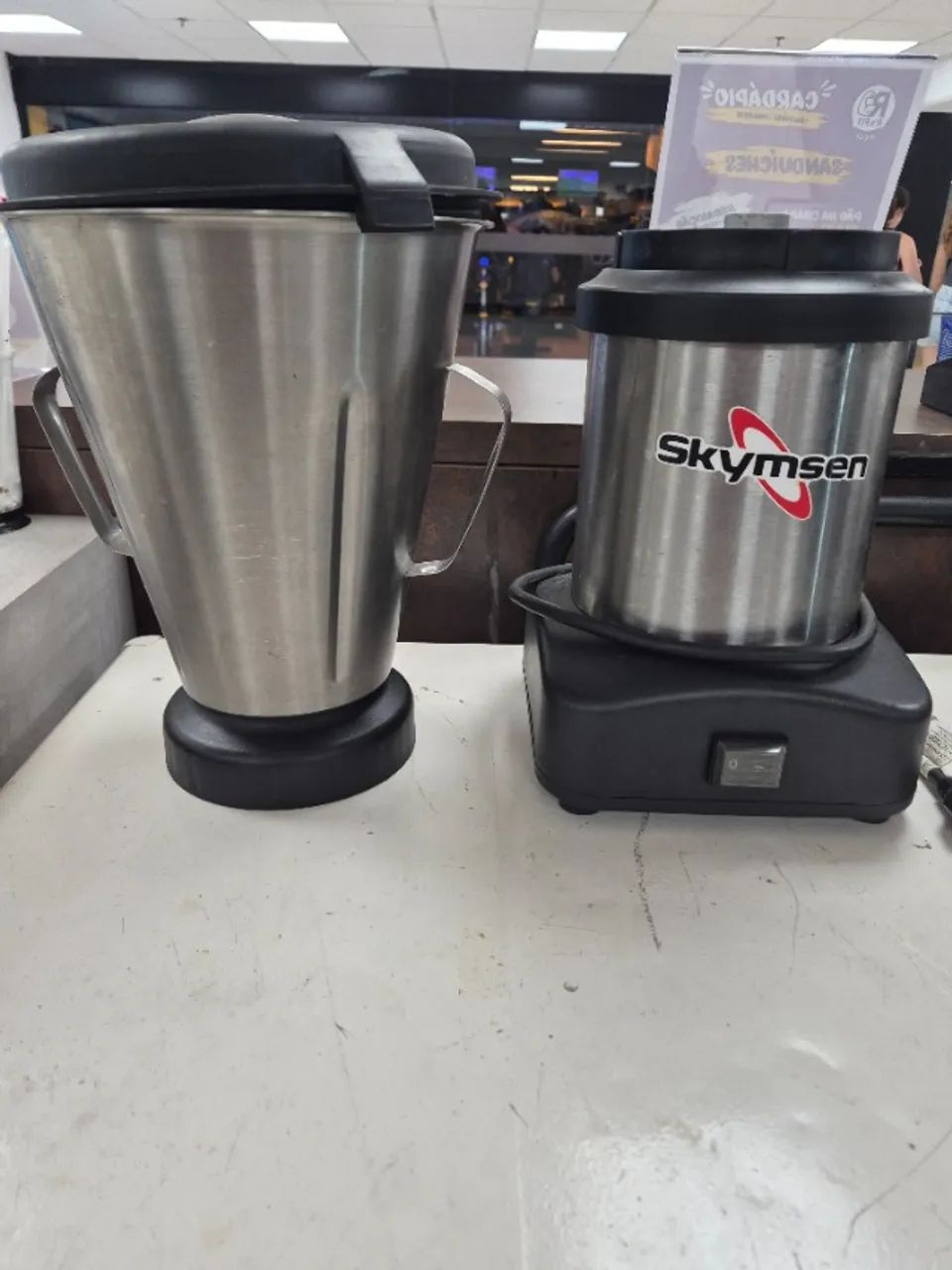 liquidificador comercial Skymsen LS4 aço inoxidável 