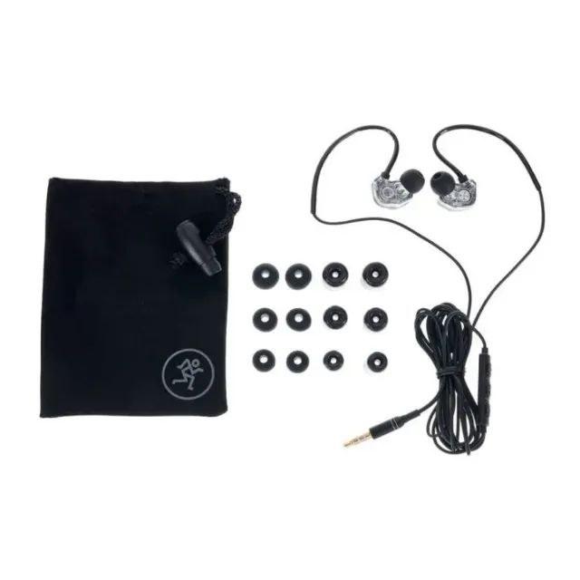 Fones de ouvido profissionais com dois drivers dinâmicos, microfone e controle integrado. - Foto 2