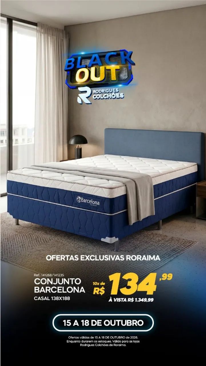 Cama casal molas ensacadas de loja 