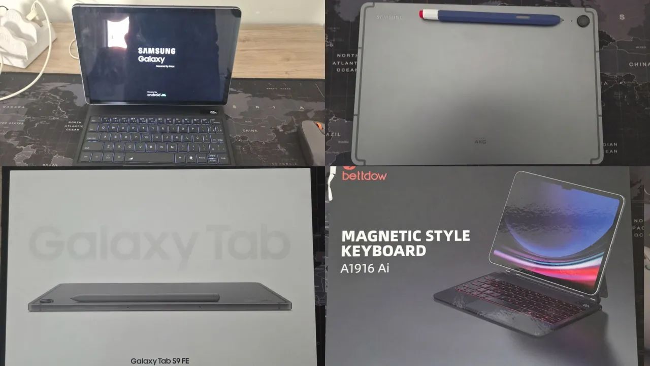 Tablet Samsung S9fe c/ Capa Teclado