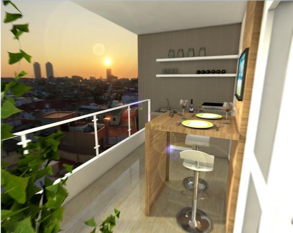 FJ17 - Apto 1 Dorm - Novo 180 mil - Caiçara - Praia Grande - Foto 3
