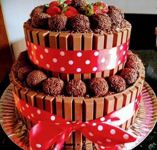 Doces trufas bolos bolo no pote