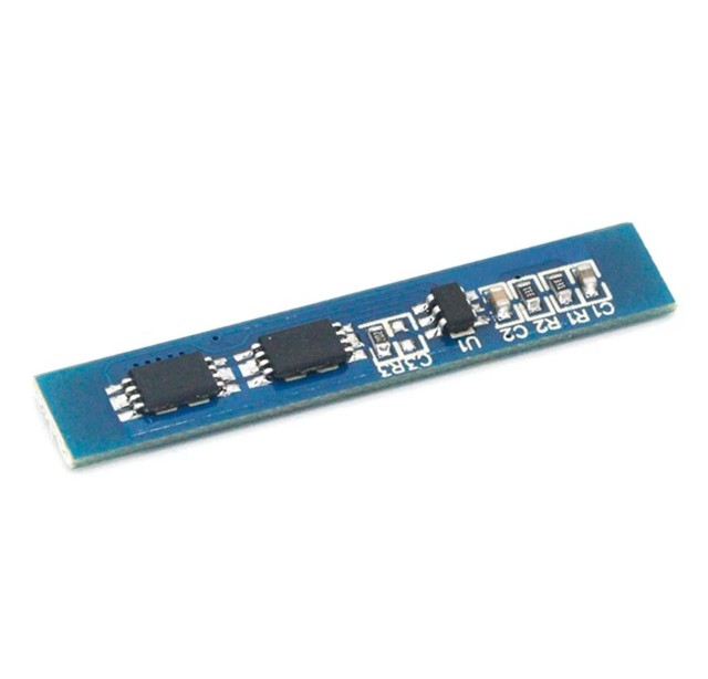 Placa proteção/carregamento bms pcb 2s 3a  7.4v nominal  4.4v máximo 