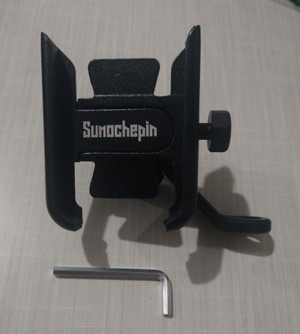 Suporte celular/smartphone moto 360° graus 100% alumínio - Foto 4