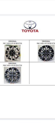 Rodas Novas aro 14- Linha Etios(Em até 10X)