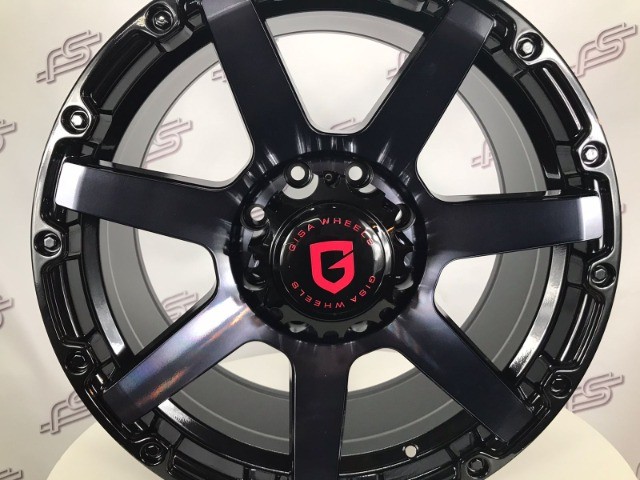 Rodas Gisa Stronda Preto Diamantado Fumê 8x165 - 20x9  dodge ram - Foto 4