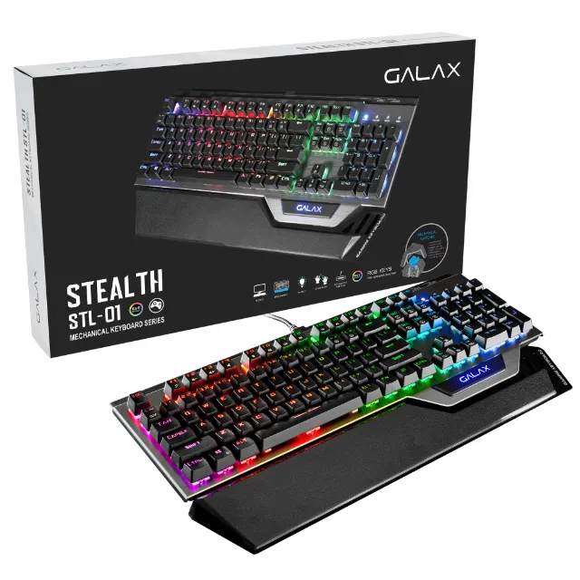 Teclado de Computador, 4,9 Pés de Comprimento de Cabo Profissional 104  Teclas Com Fio Resistência Ao Desgaste para Laptop para Jogos para Digitação