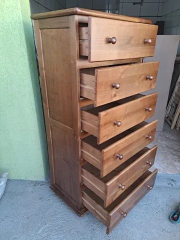 Comoda de madeira 6 gavetas   - Foto 4