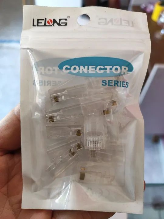 Conectores RJ45 - Pacote com 10 Peças - Foto 2