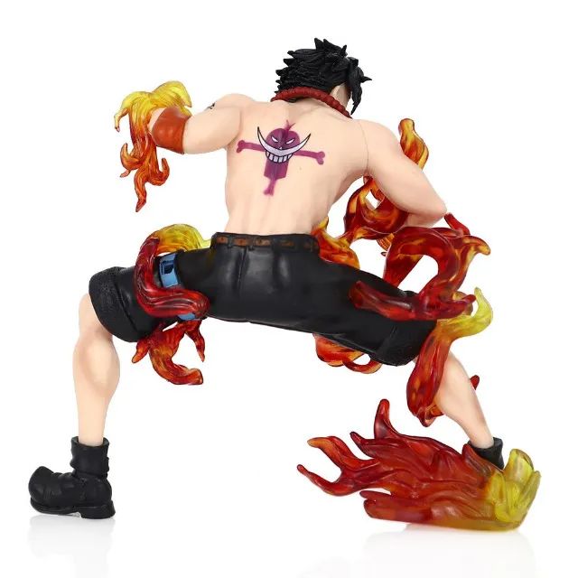 Action Figure Portgas D. Ace Pirata do Tripulação do Barba Branca One Piece Boneco - Foto 4
