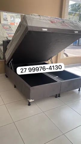 Box Bau Queen 1,58X1,98 em suede ou corino. - Foto 2
