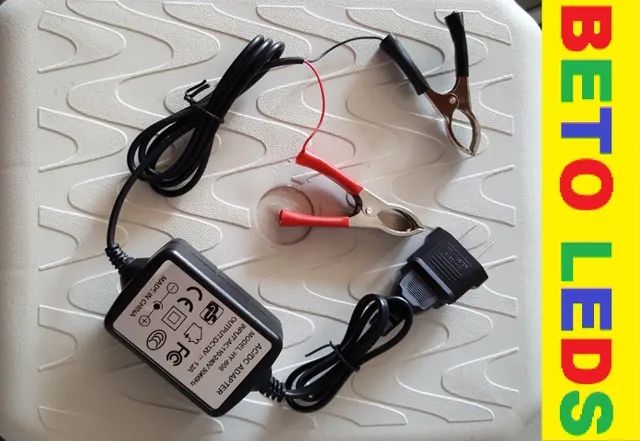 Carregador De Bateria De Moto 12v