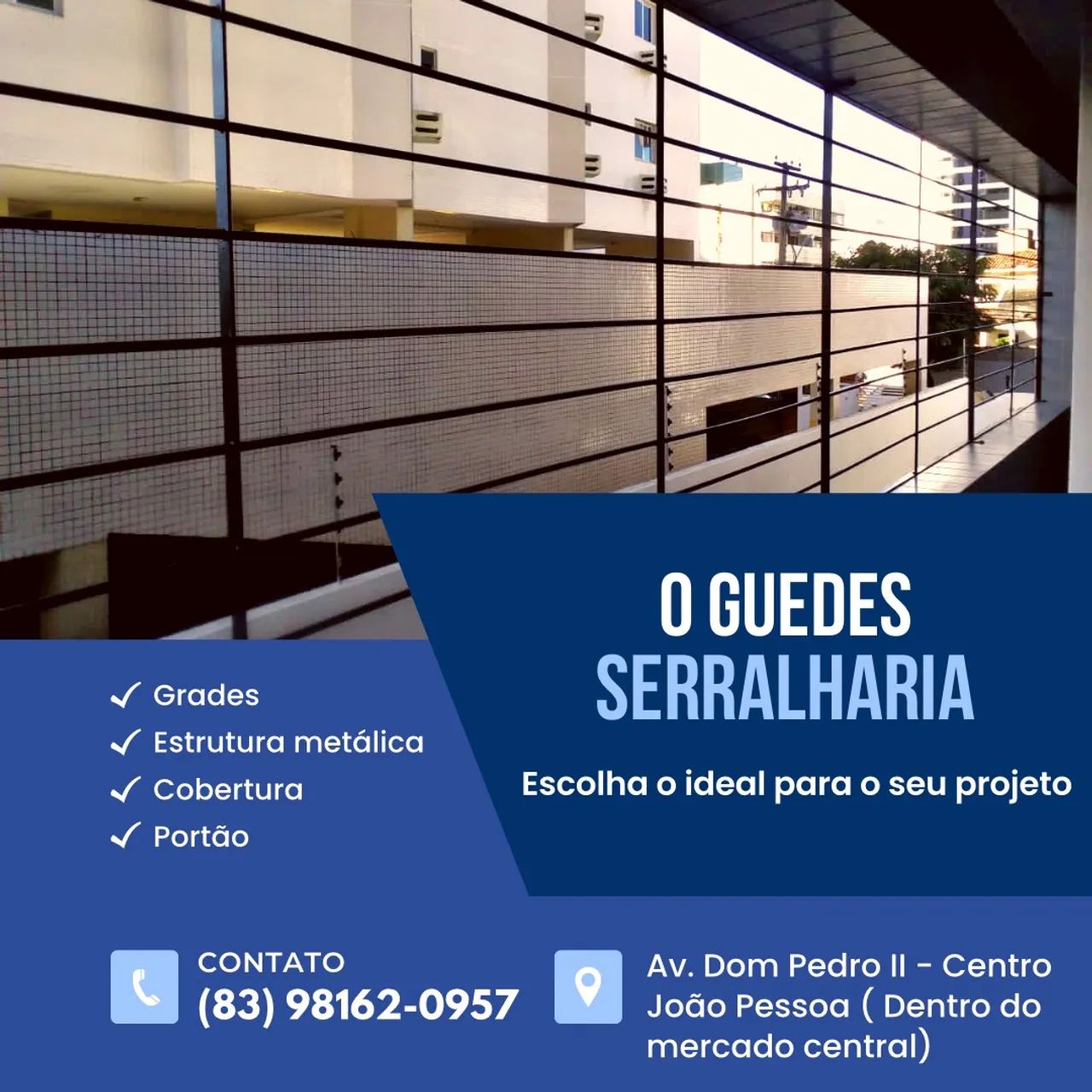 GRADE DE PROTEÇÃO GUEDES SERRALHARIA SOLICITE SEU ORÇAMENTO 