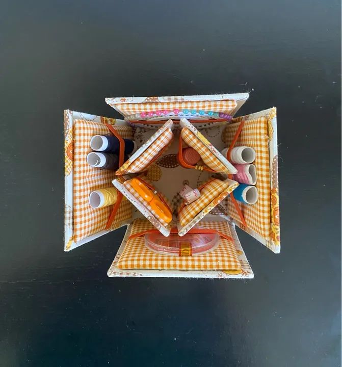 Caixa de costura completa vintage - Foto 2