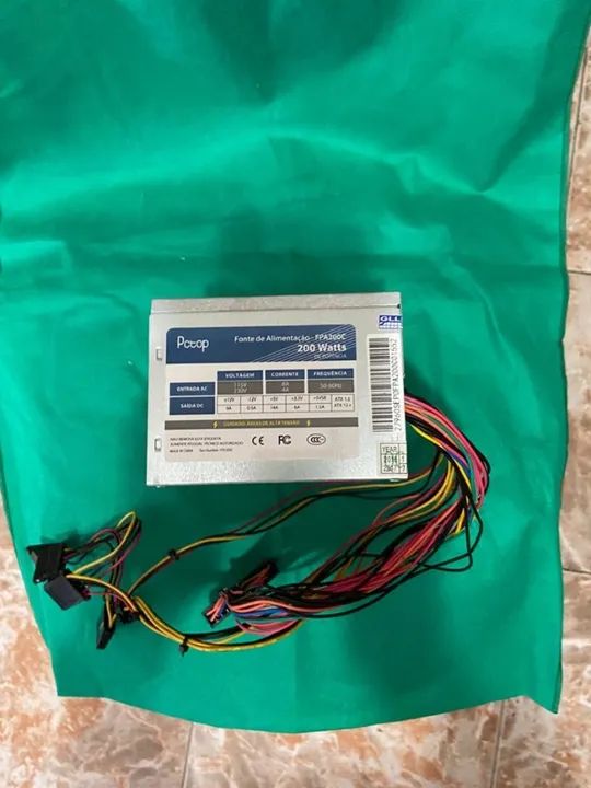 Fonte Atx Marca Pctop 200 watts - Foto 2