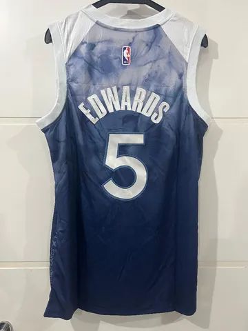 Regata NBA Minnesota Timberwolves - Anthony Edwards #5 Wolves tam. 50 BORDADA - Foto 2