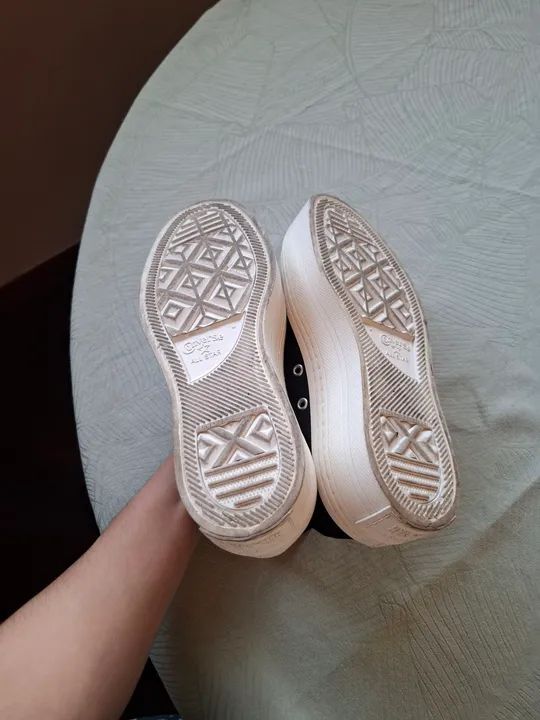 Tênis Converse Chuck taylor All Star Modern Lift preto 34 usado apenas 1 vez seminovo - Foto 6