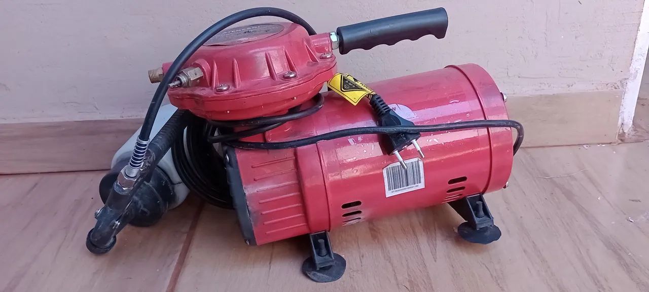 Compressor de ar para pintura com pistola, precisa de reparo 